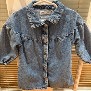 Zara Blue Denim Dress